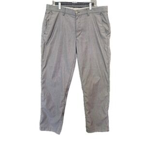 Lands End Traditional Fit Pants Men's size 38 Gray Flat Front Casual Work Pants